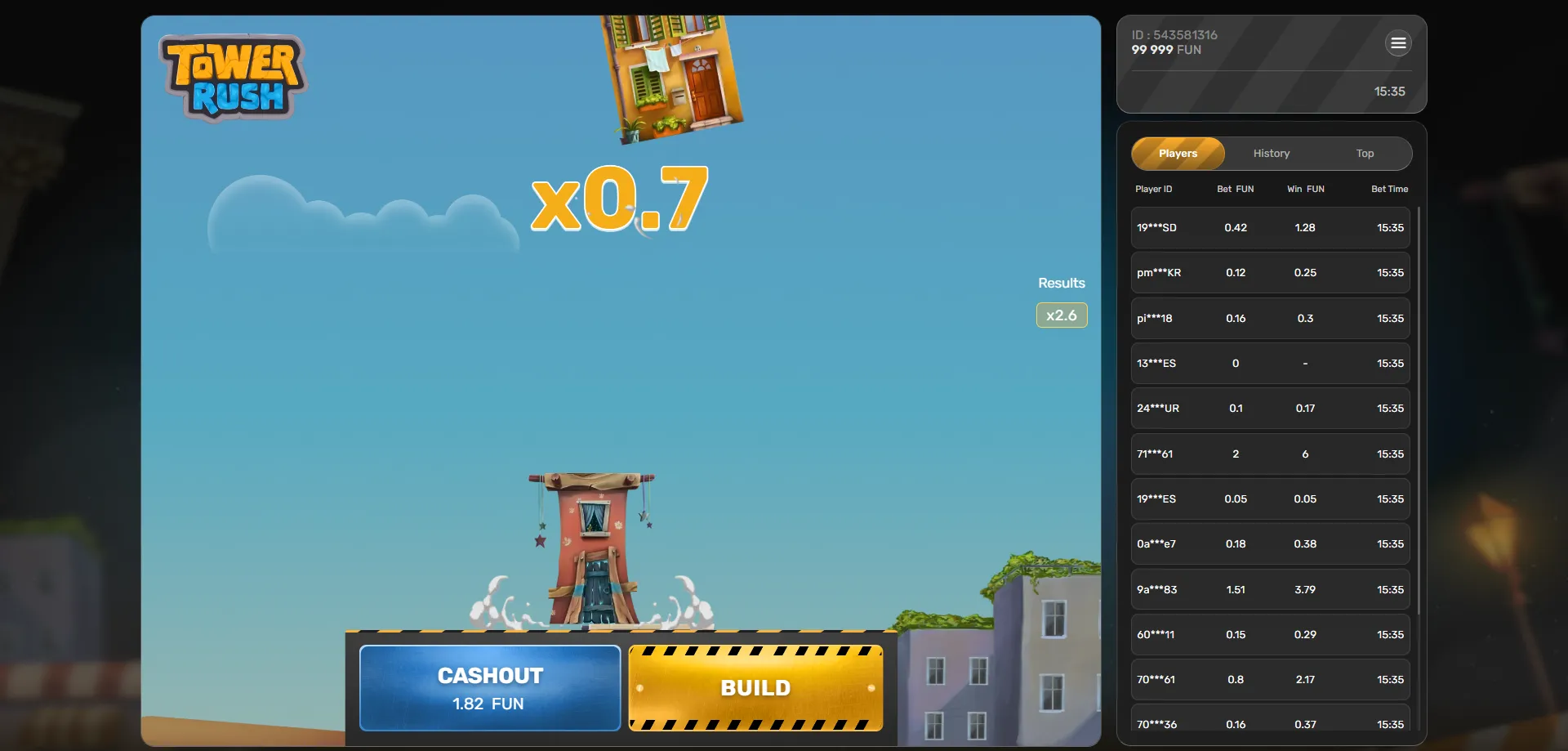 Tower Rush crash game by Galaxsys – official review 2026